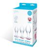 3 Pc Heart Jewel Glass Anal Training Kit