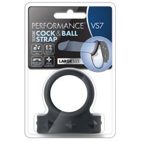 Performance VS7 Cock & Ball Strap Large-Black