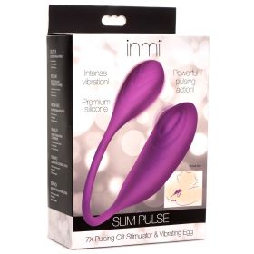 Slim Pulse 7x Pulsing Clit Stimulator and  Vibrating Egg