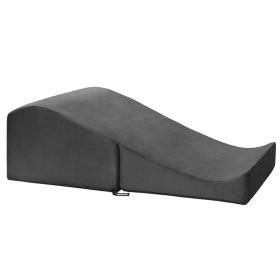 Liberator Flip Ramp Sex Cushion & Ottoman - Black MicroVelvet