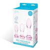 3 Pc Rosebud Butt Plug Set