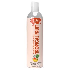 Wet Delicious Oral Play (Option: Tropical Fruit   Waterbased Flavored Lubricant 4 Oz)