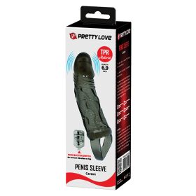Pretty Love Carson Penis Sleeve- (Color: black)