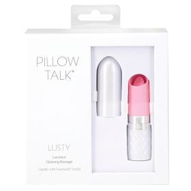 Pillow Talk Lusty Flickering Massager- (Color: Pink)