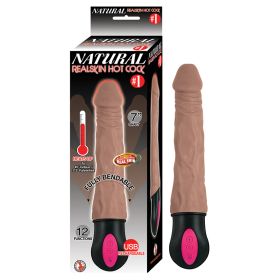 Natural Realskin Hot Cock #1- 7" (Color: brown)