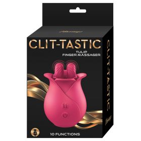 Clit-Tastic Tulip Finger Massager- (Color: red)