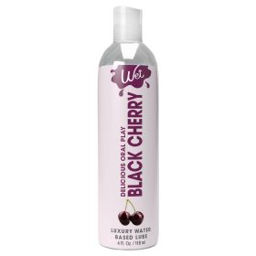 Wet Delicious Oral Play (Option: Black Cherry   Waterbase Flavored Lubricant 4 Oz)