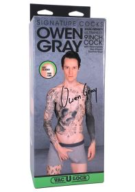 Signature Cocks (Option: Owen Gray  9 Inch Ultraskyn  Cock With Removable VacU)