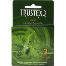 Trustex Flavored Lubricated Condoms (Option: 3 Pack  Mint)