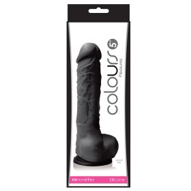 Colours Pleasures Dildo-Black (Size: 5")
