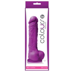 Colours Pleasures Dildo-Purple (Size: 5")