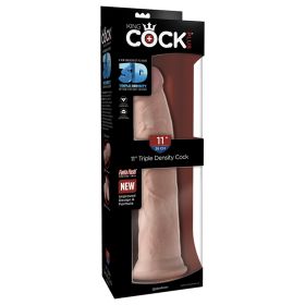 King Cock Plus Triple Density Cock-Light (Size: 11")