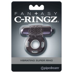 Fantasy C-Ringz Vibrating Super Ring- (Color: black)